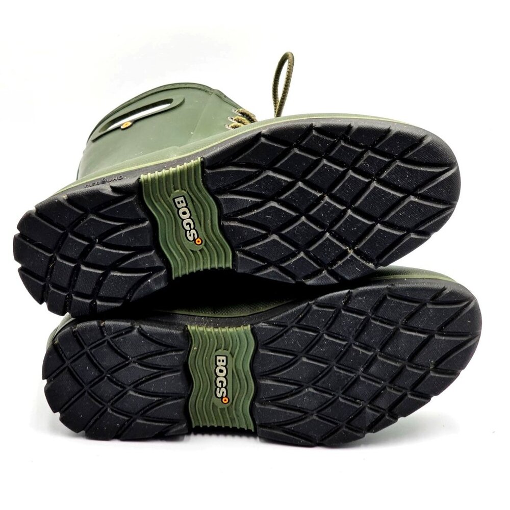 Bogs Women's Olive Green Rubber Amanda Waterproof Outdoor Rain Boots Sz 6 2347 - Picture 8 of 16